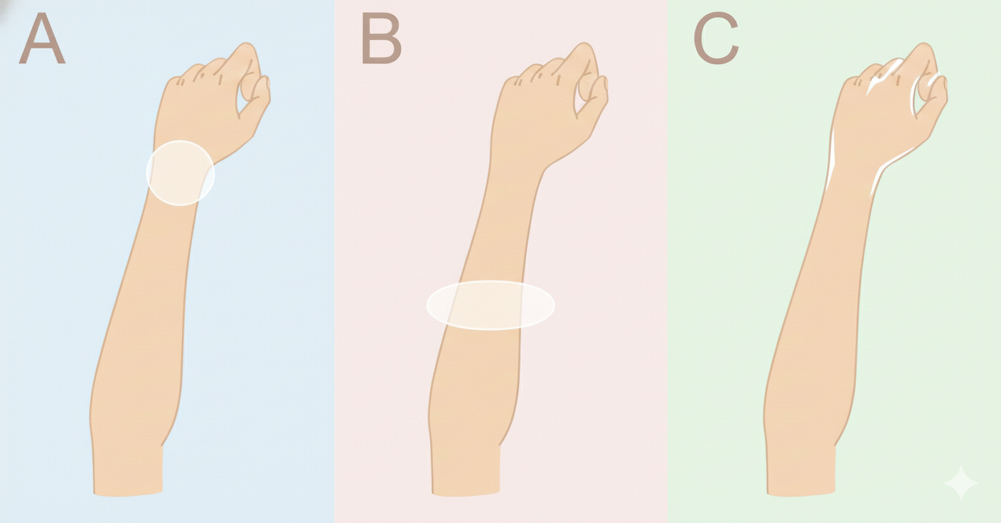 関節の大きさの参考画像